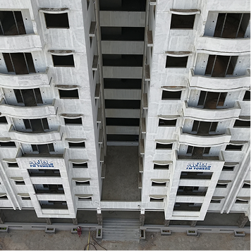 Construction progress at FM Towers in 2024