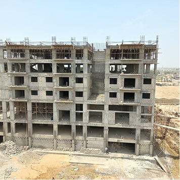 Construction progress at FM Towers in 2023