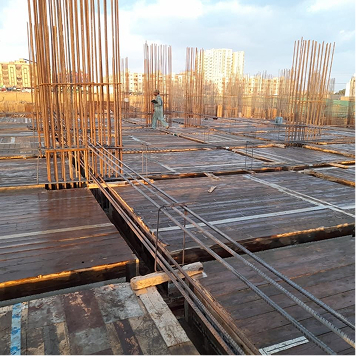 Construction progress at FM Towers in 2022