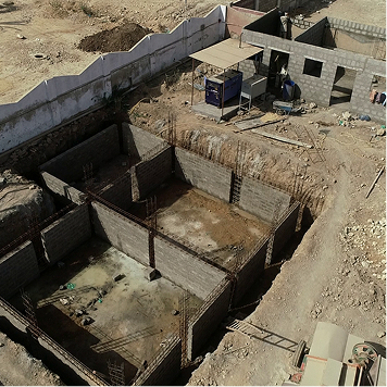 Construction progress at FM Towers in 2021